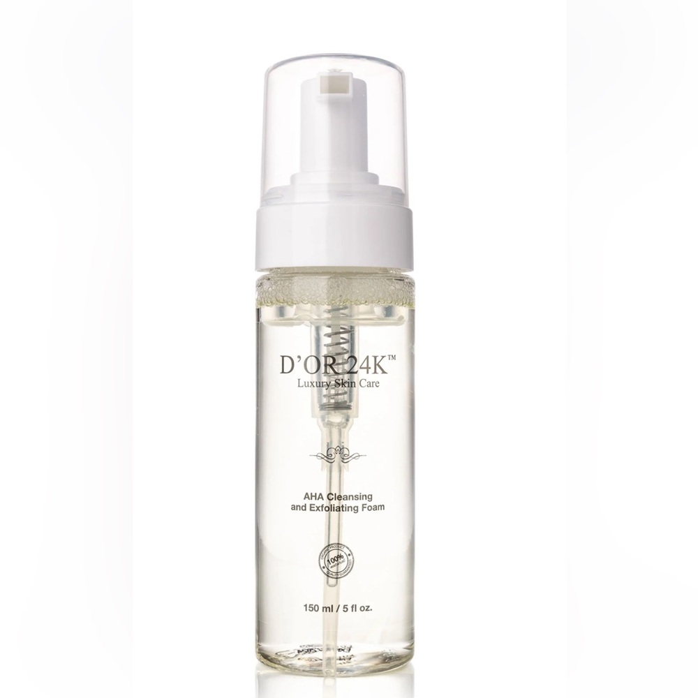 D’OR24K AHA Cleansing and Exfoliating Foam